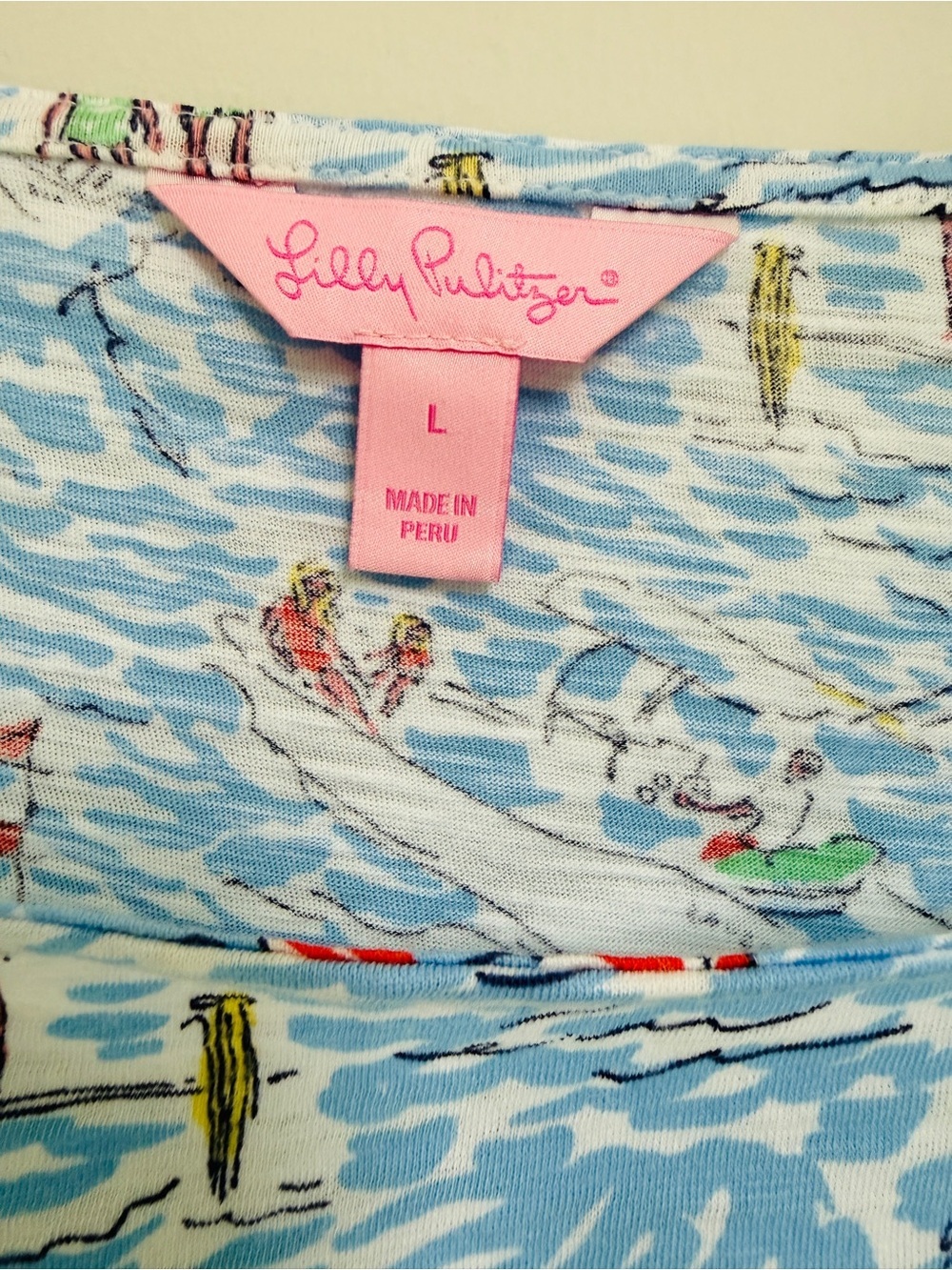 Lilly Pulitzer Carmine Dress GET NAUTI Print Size Large - Picture 5 of 6